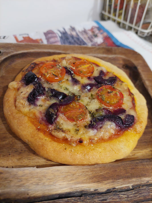 Pizza Sin Gluten con Mix Pan Amasado Pan Felice