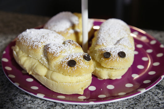 Receta Berlines y Conejitos Sin Gluten | Con Crema Pastelera